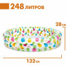 Бассейн надувной INTEX «Подводный мир» 59469, 132×28 см, от 3 лет